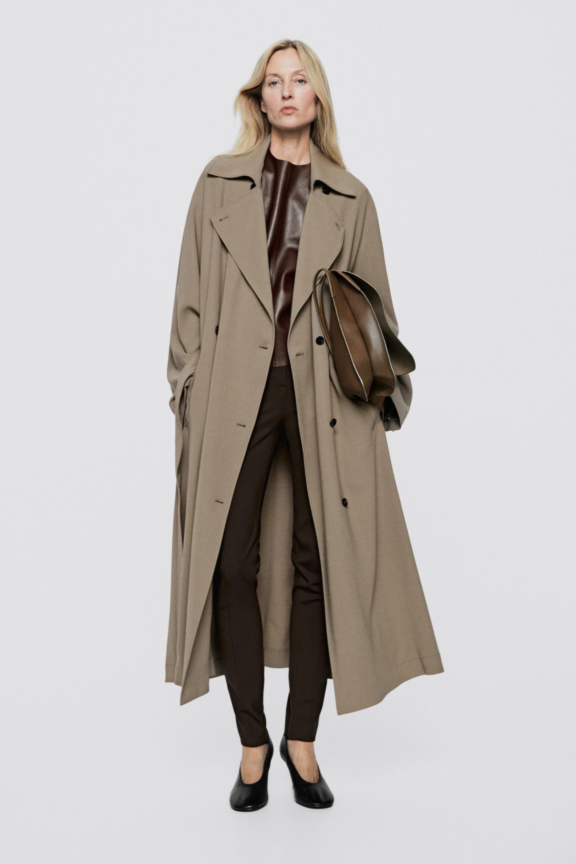 Long fluid wool trench coat - LIMITED EDITION