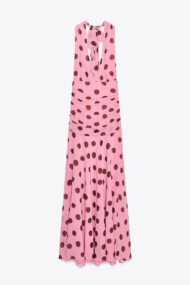 ROBE LONGUE À POIS - Roses de Zara - Image 5