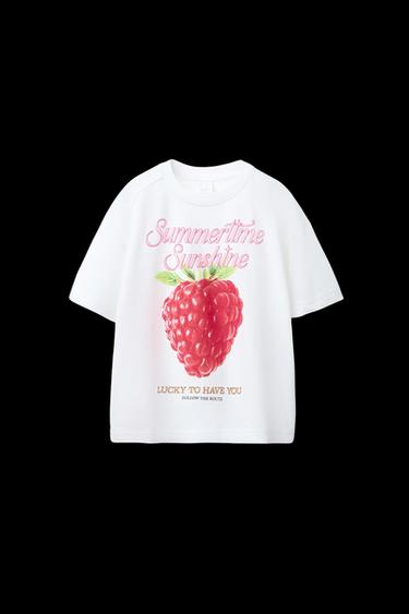 FRUIT PRINT T-SHIRT - White by Zara - Image 0
