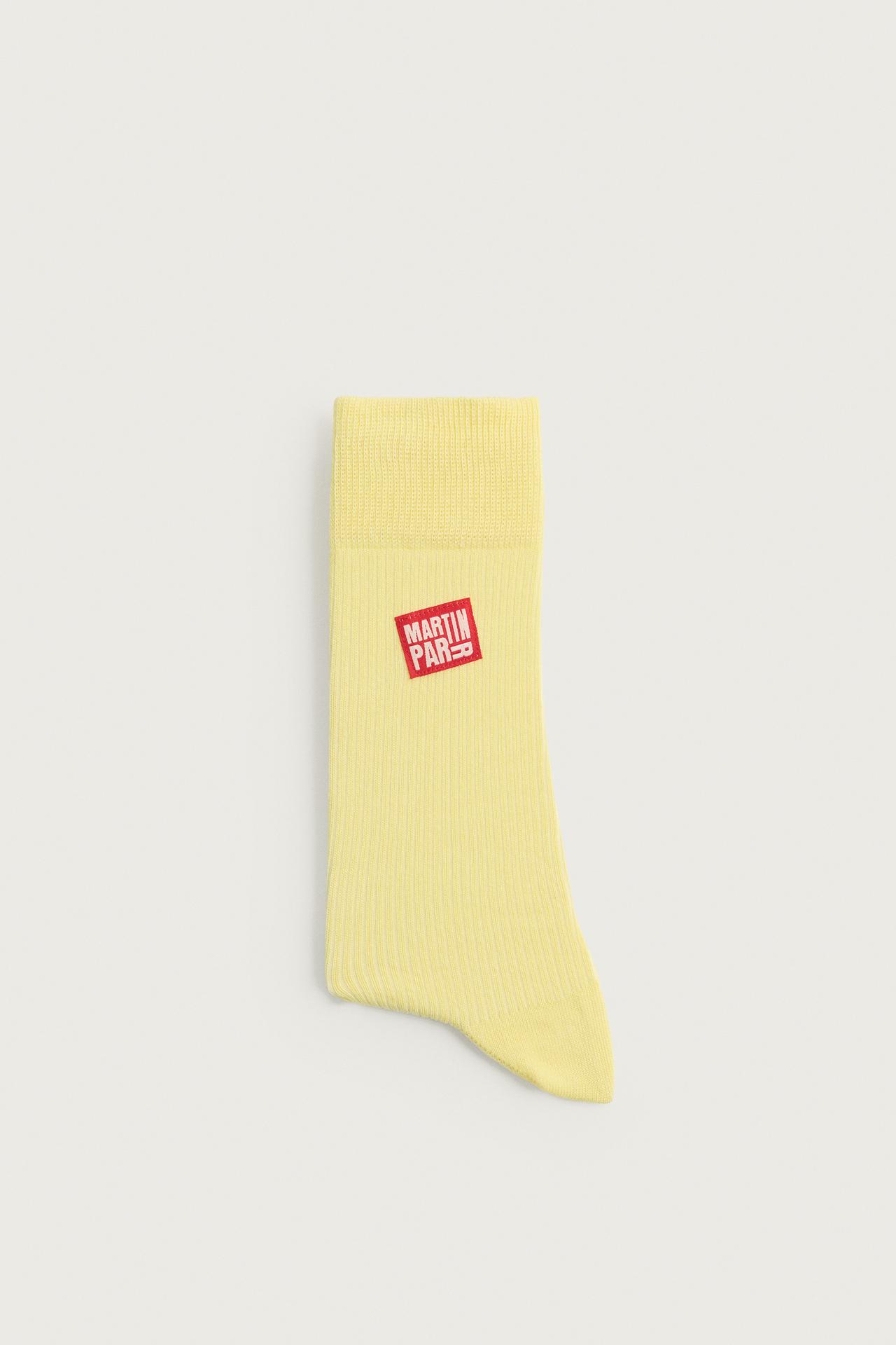 MARTIN PARR PATCH SOCKS — Yellow