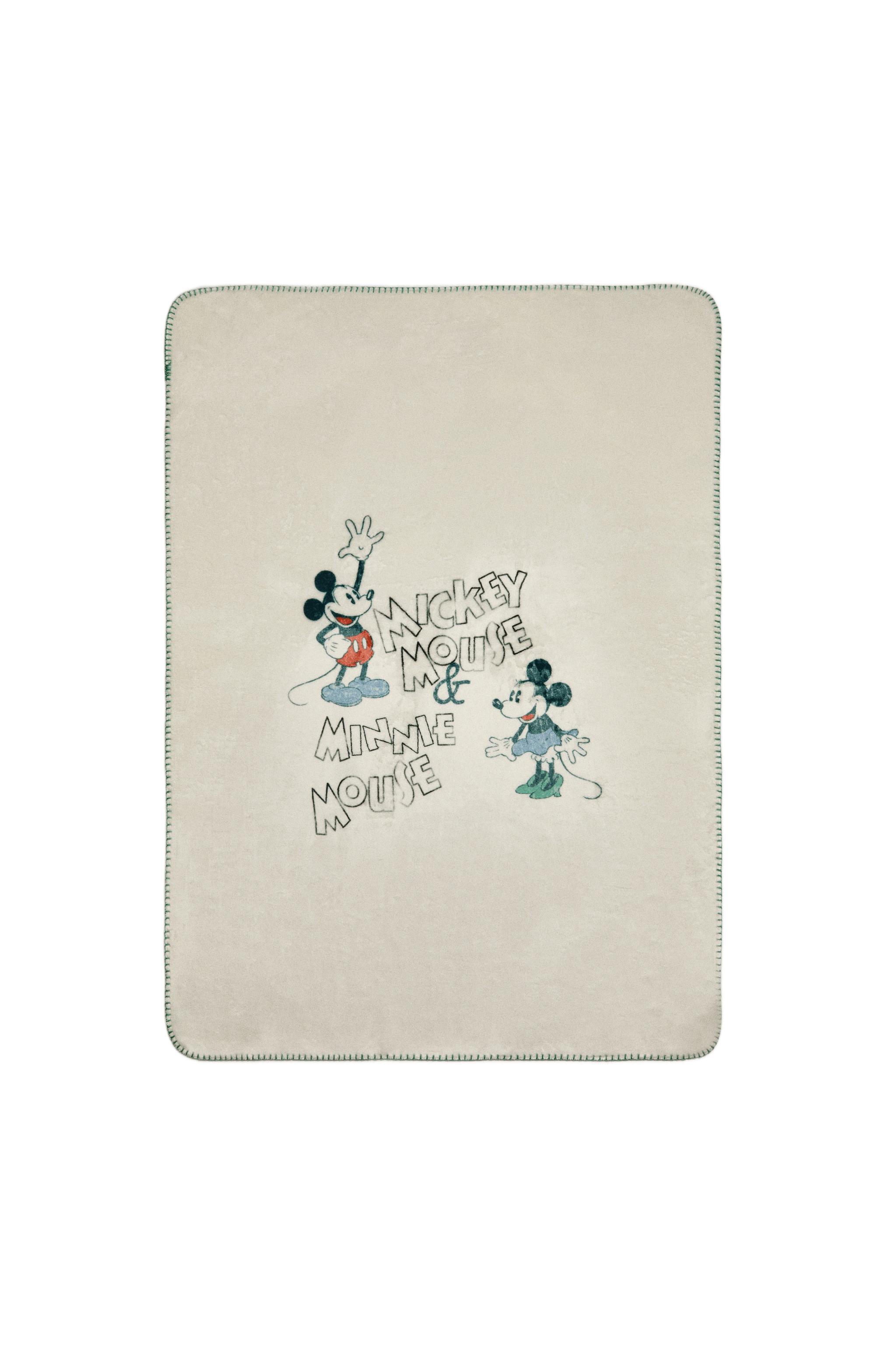 ベビー フリース ブランケット ミッキー＆ミニー ©DISNEY - エクリュ