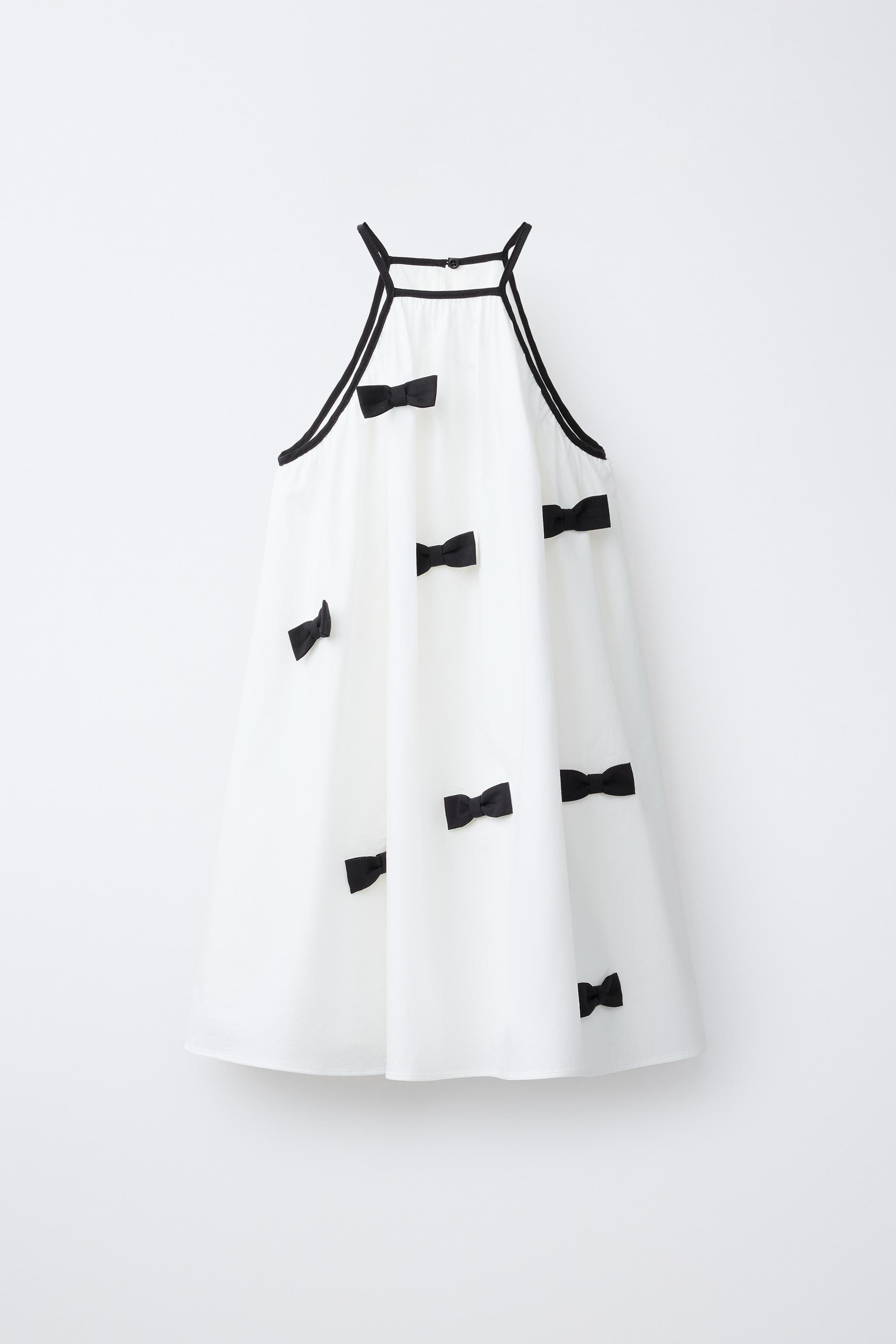 BOW HALTER NECK DRESS