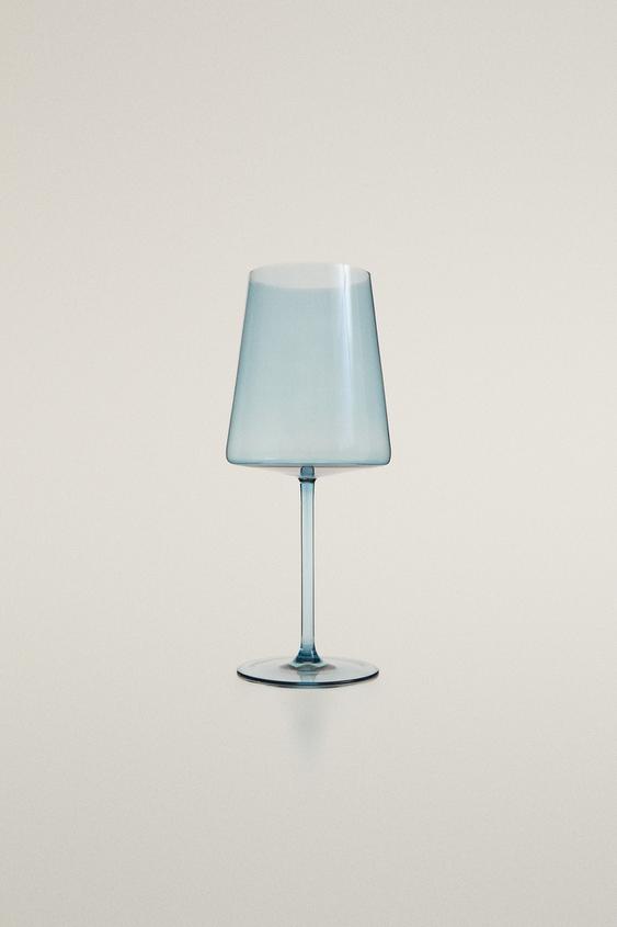 Zara CONICAL CRYSTALLINE GLASS - Blue - Image 0