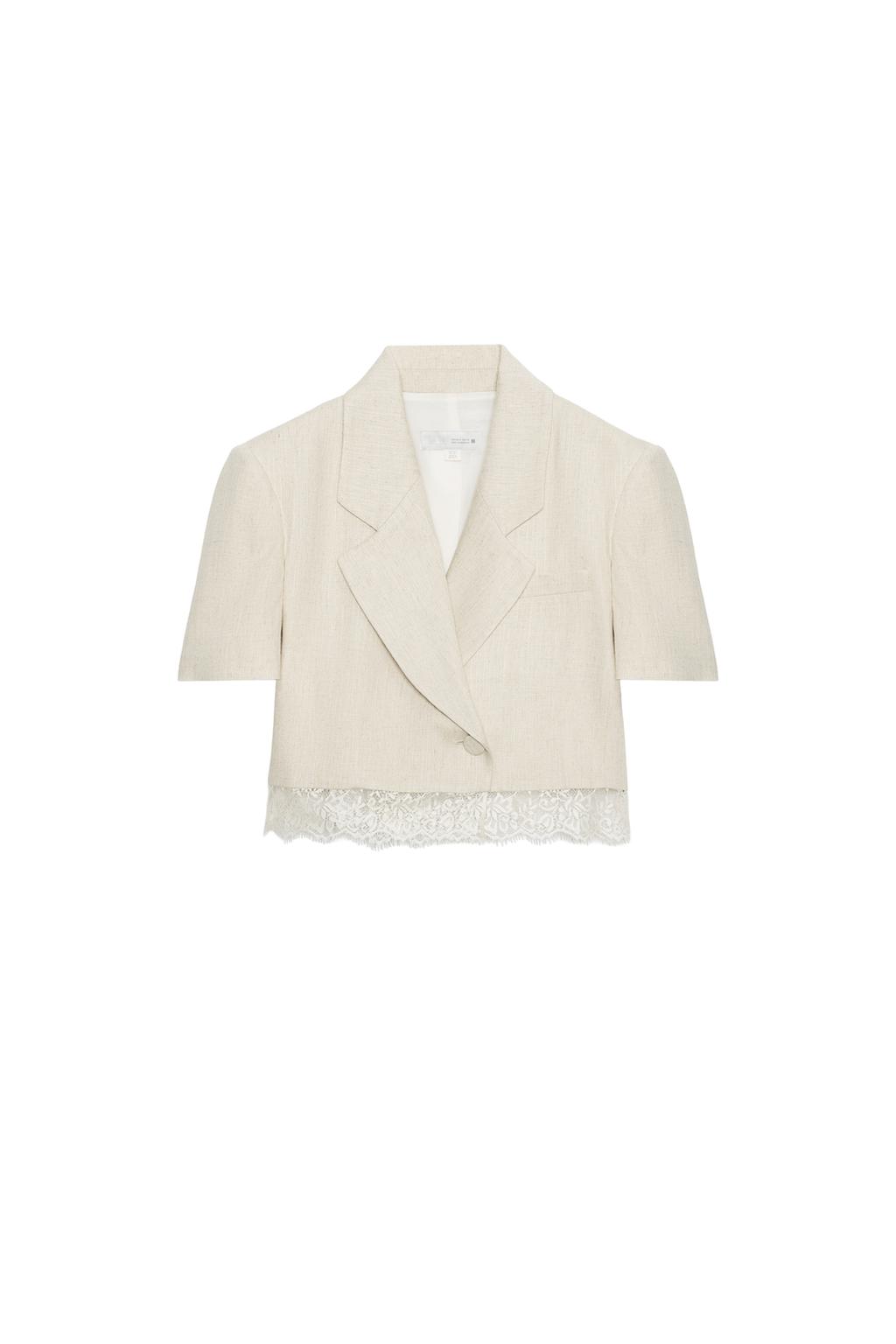 SHORT LACE BLAZER - image 3
