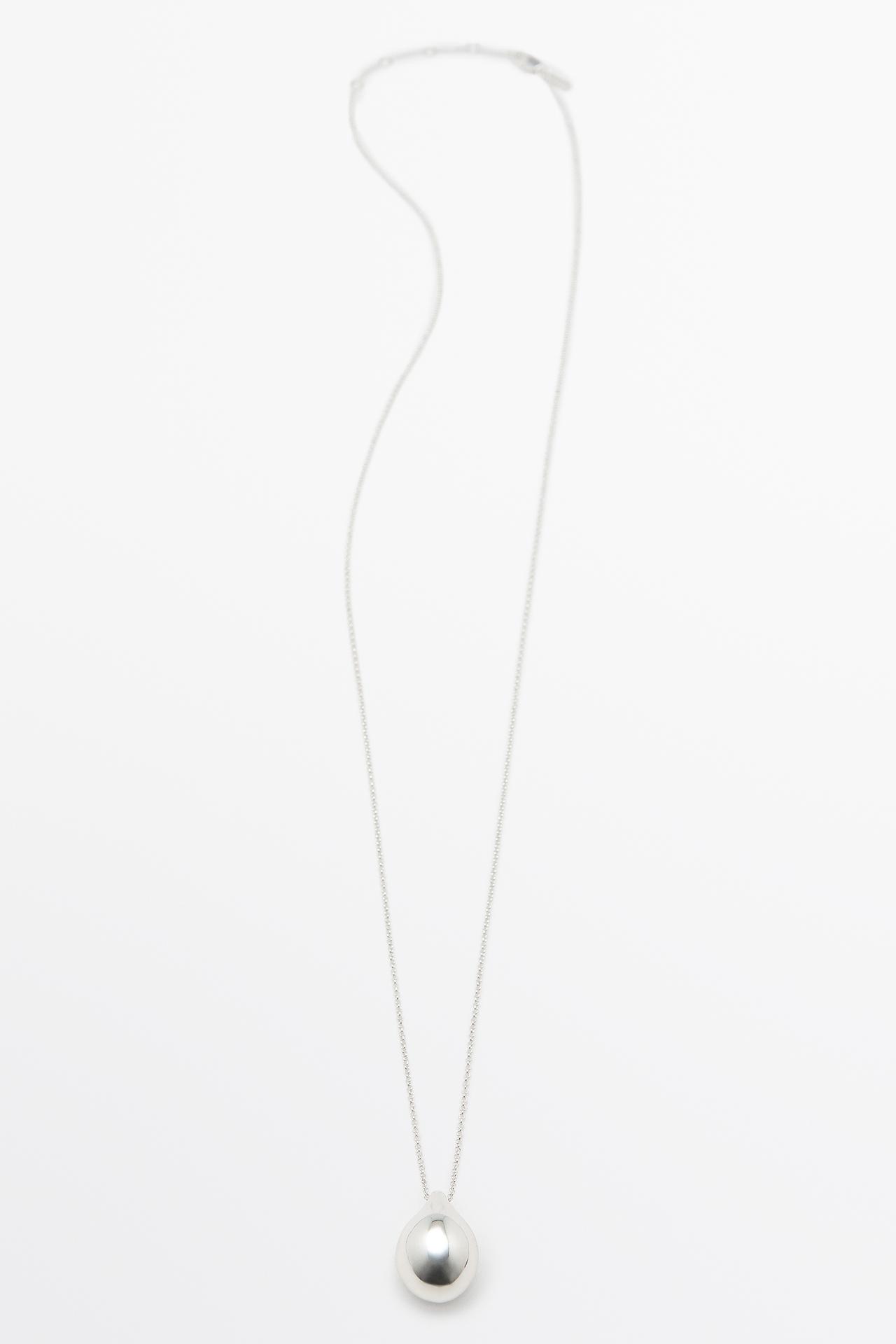 Teardrop necklace — Silver