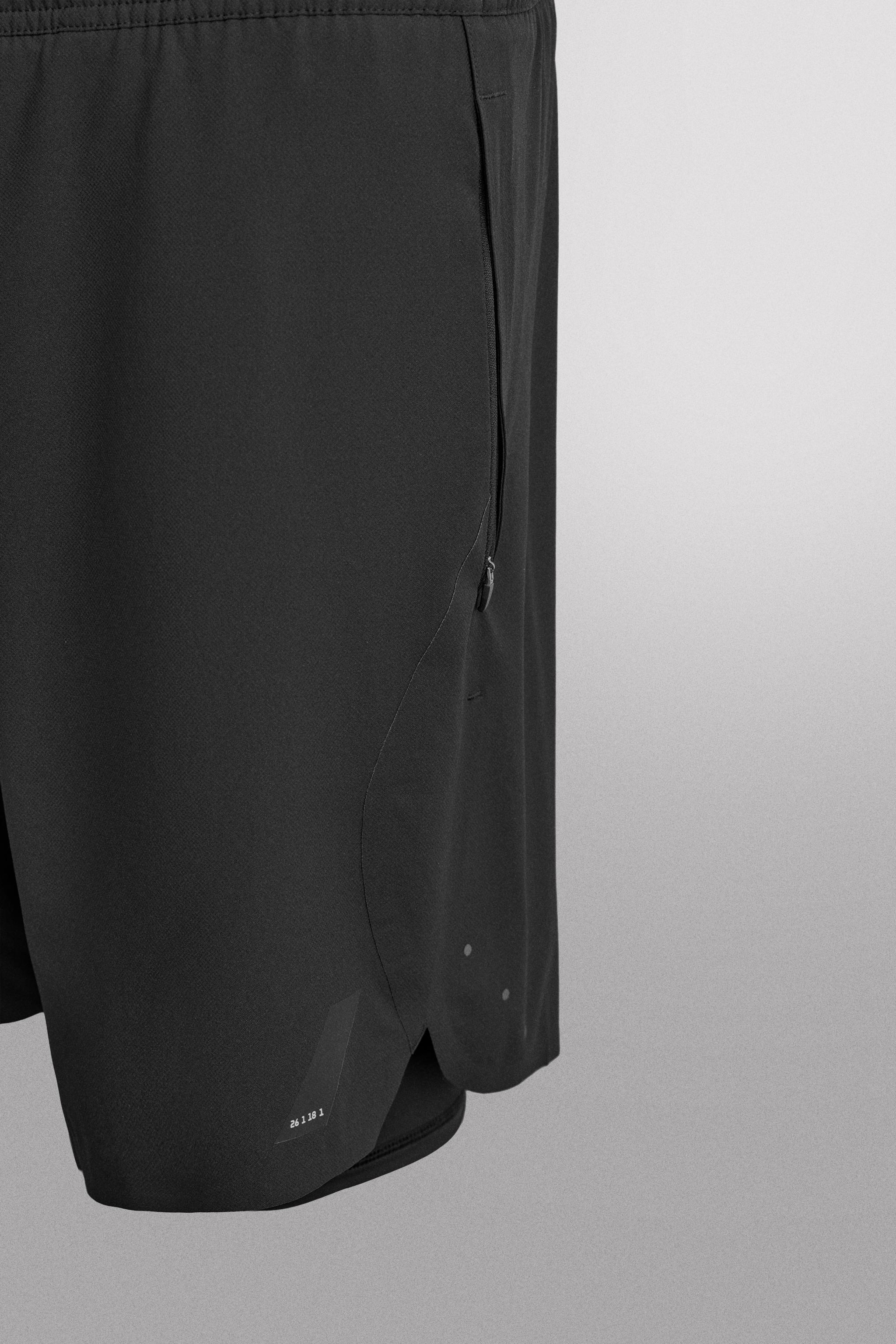 Мужские шорты Zara 2-IN-1 WORKOUT SHORTS — фото 9