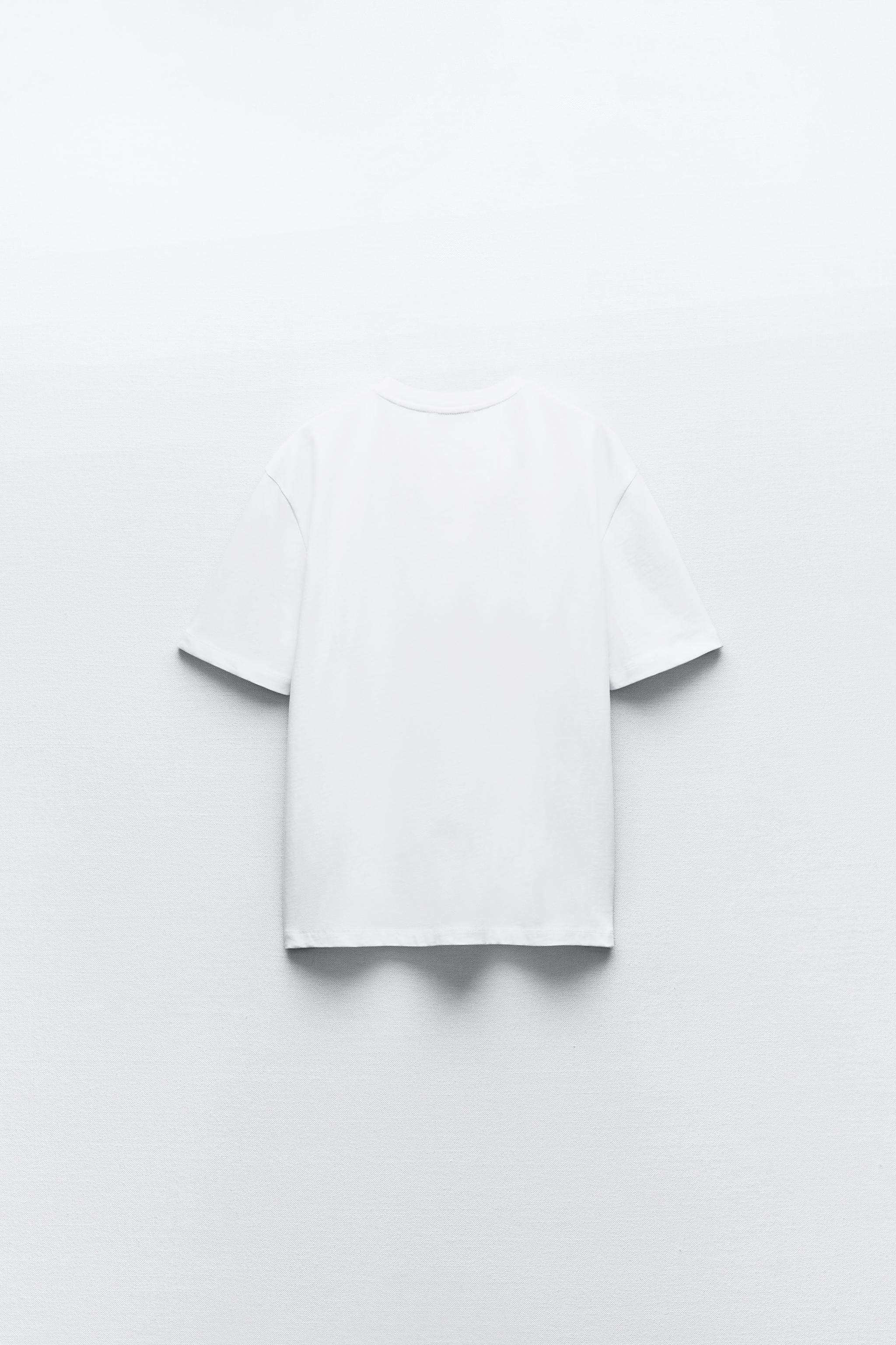 ビジューTシャツ - ホワイト | ZARA Japan / 日本