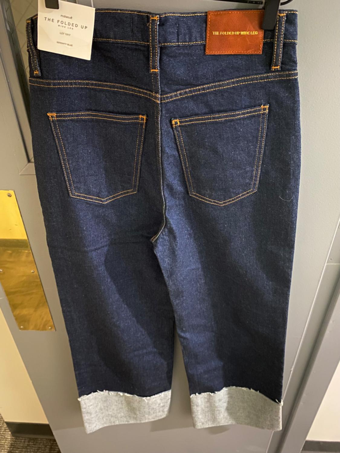 FOLDED UP WIDE LEG JEANS - Image 2