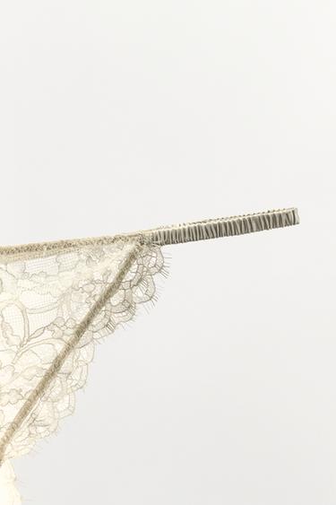 LACE BRIEFS - Ecru by Zara - Image 6