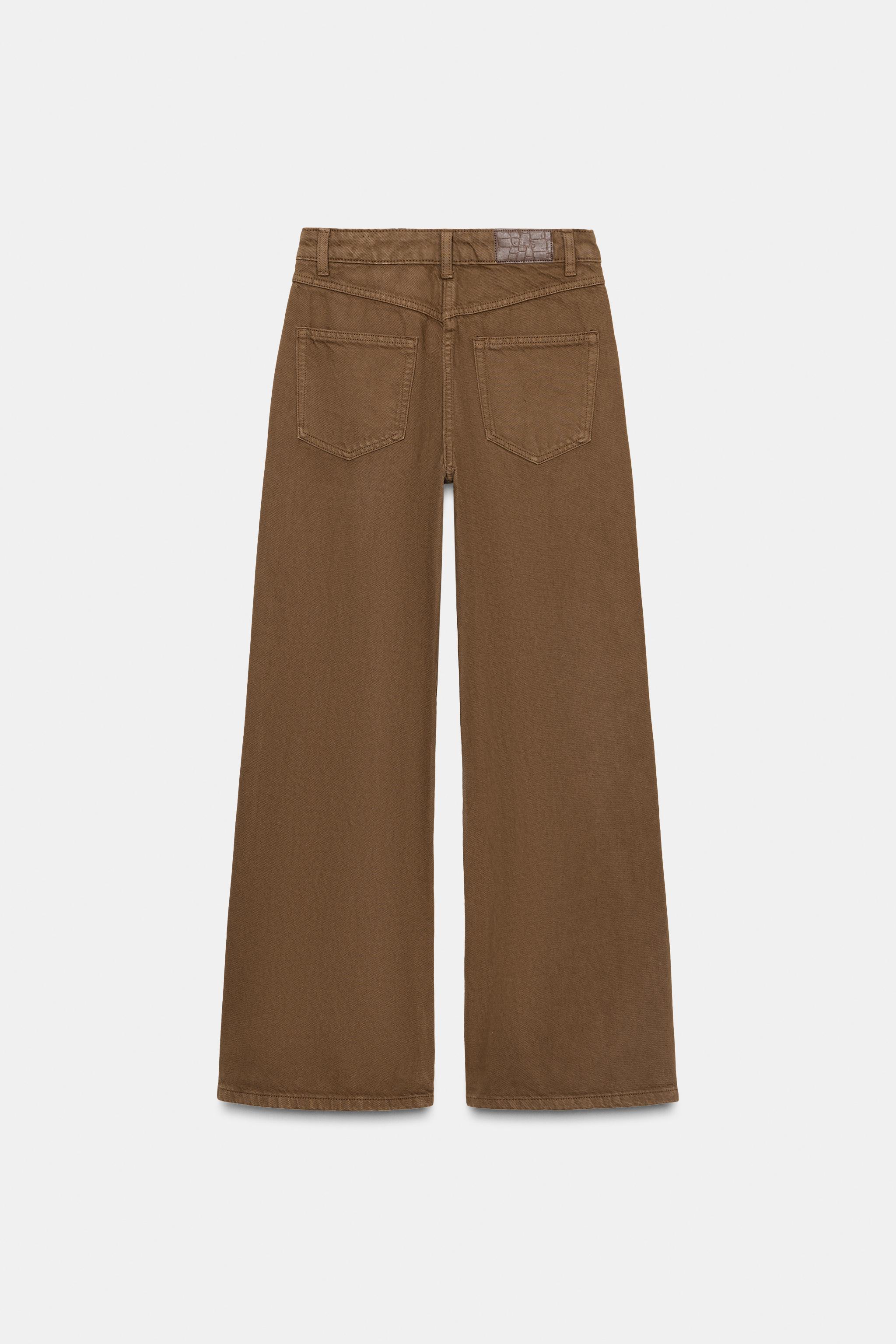 Z1975 WIDE LEG CROSSED HIGH-WAIST JEANS