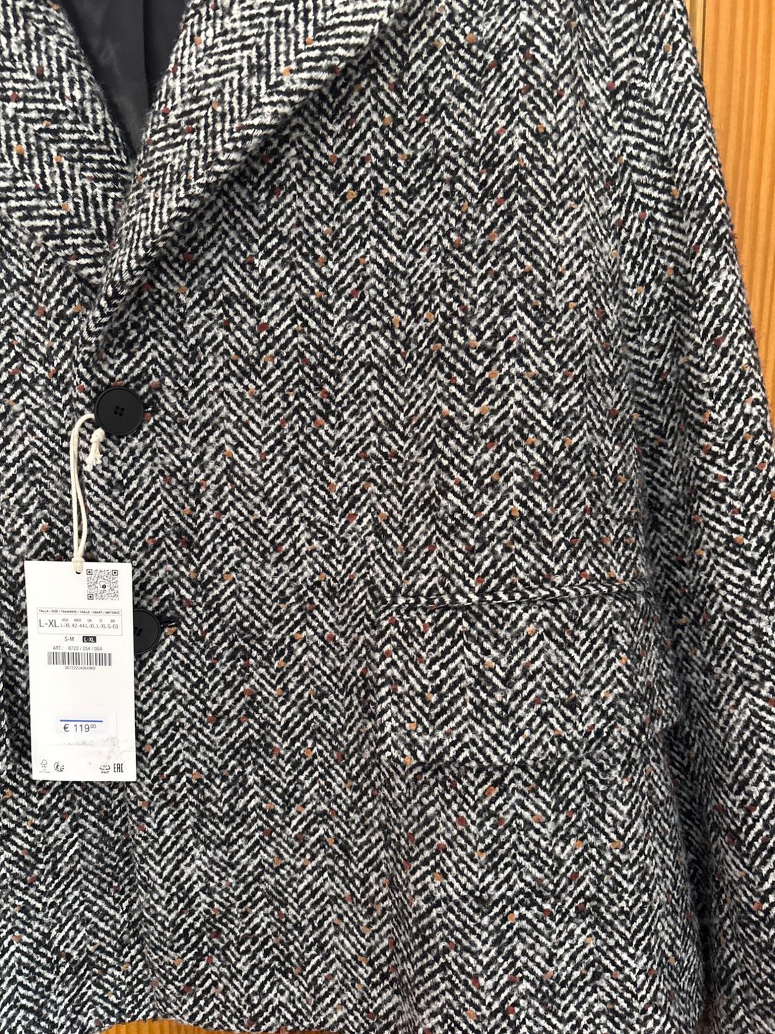 KNICKERBOCKER YARN EFFECT HERRINGBONE TEXTURED JACKET - Image 5