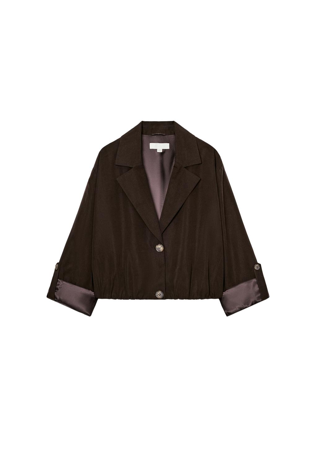 ELASTIC HEM CROPPED JACKET - image 3