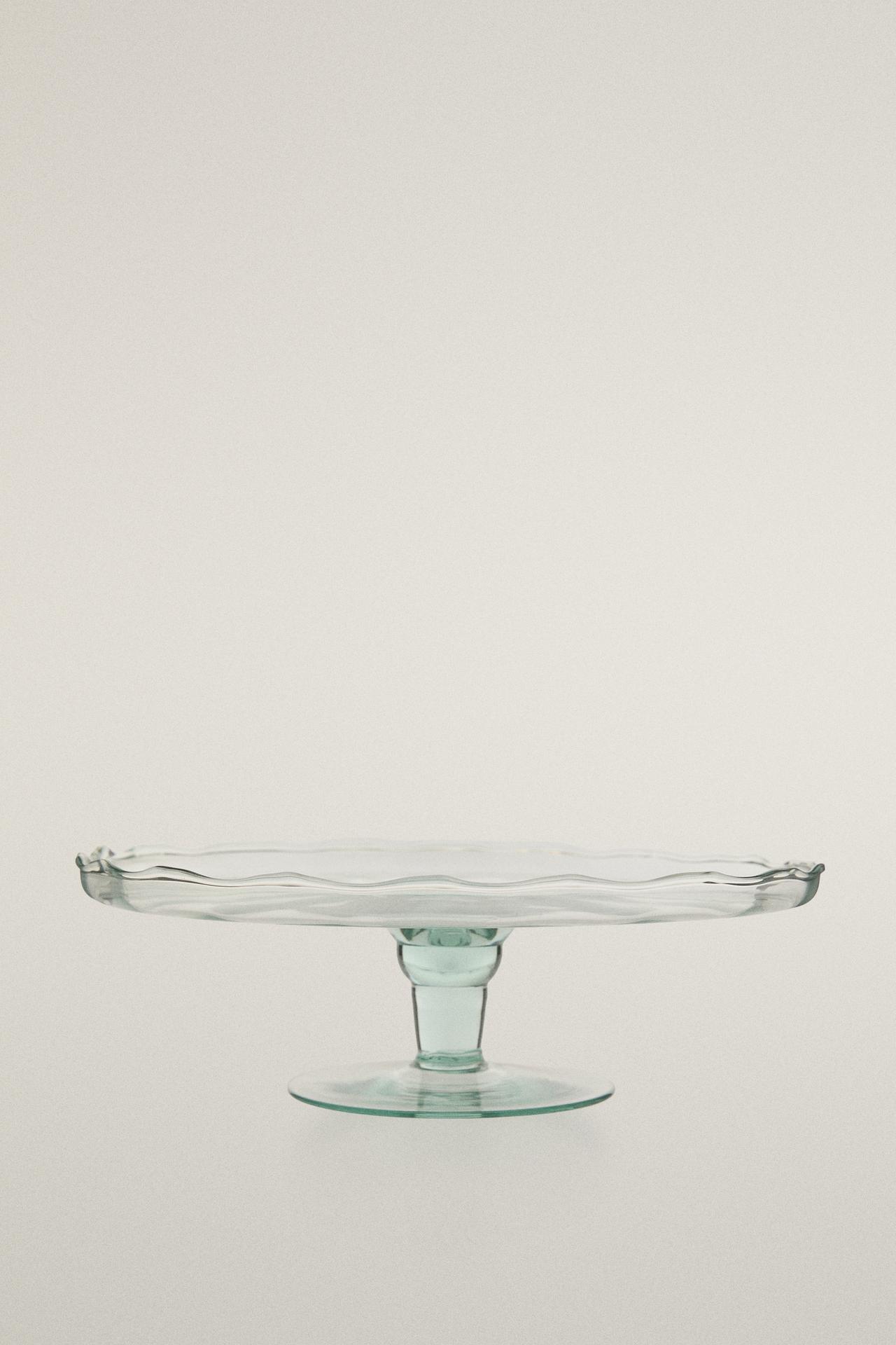 GLASS CAKE SERVING DISH