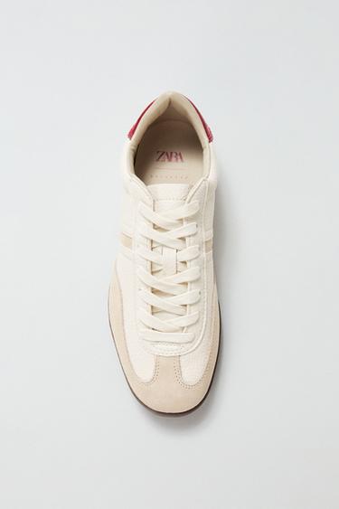 TENNIS COULEURS - Blanc écru de Zara