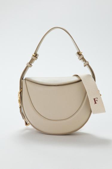 FLAP CROSSBODY BAG - Taupe Grey by Zara
