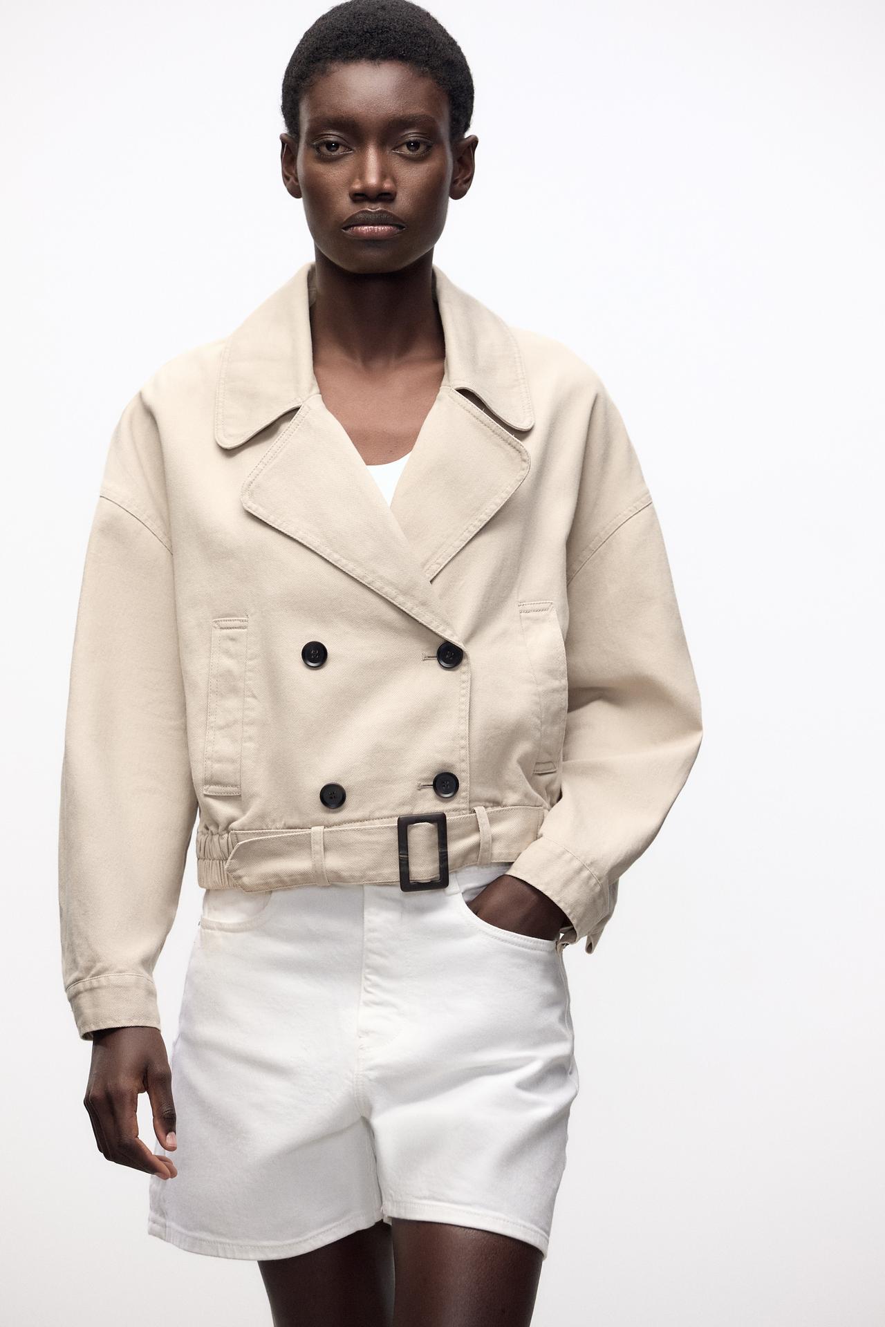 ELASTIC HEM CROPPED JACKET