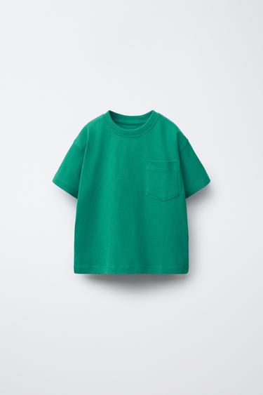 EFFEN T-SHIRT MET ZAK - SMARAGD van Zara - Afbeelding 0