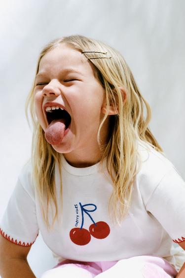 Zara MAJICA S VEZOM – Bijela