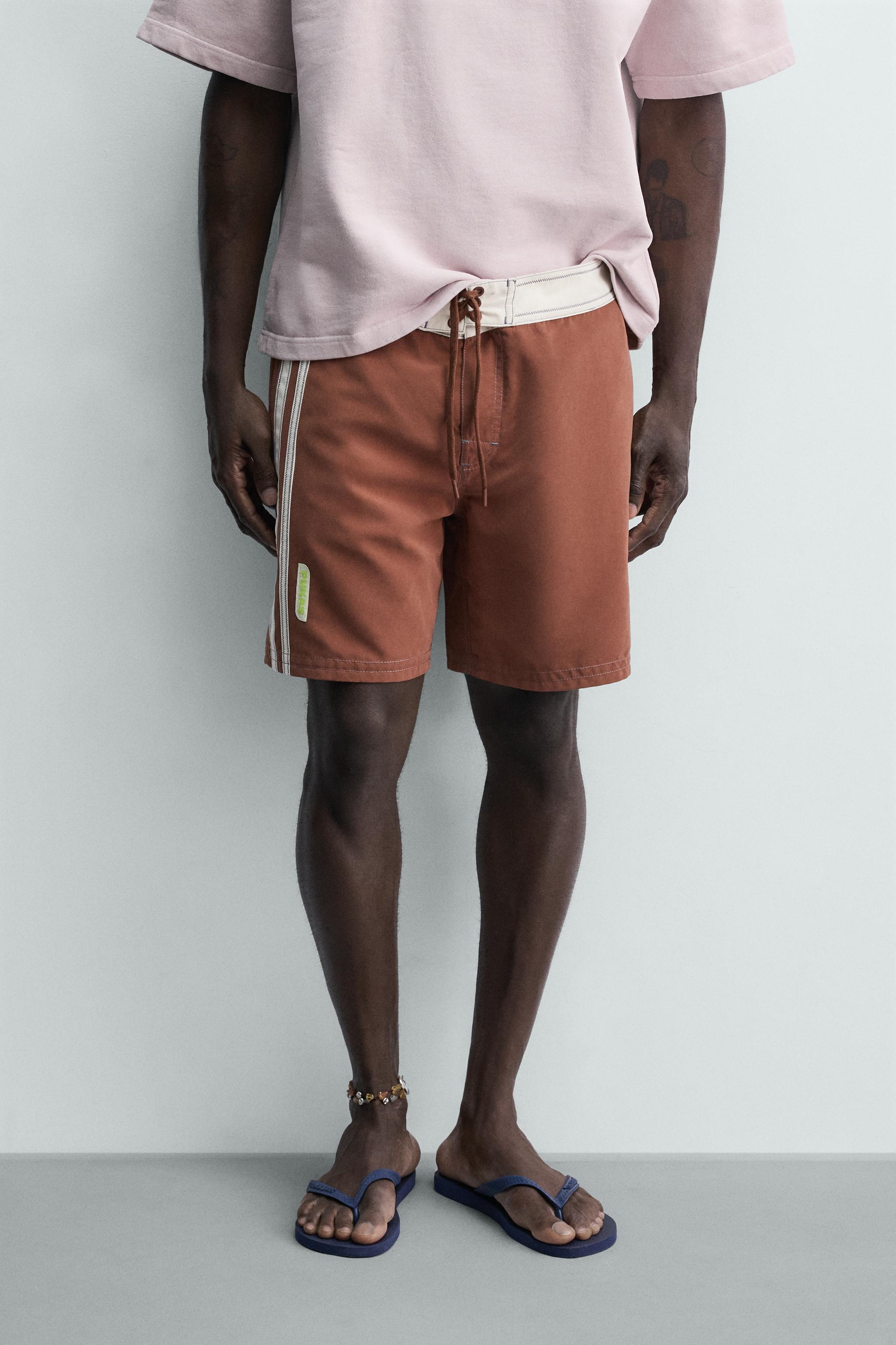 Zara PUKAS SURF X ZARA UZUN BANTLI DENİZ ŞORTU görsel 2