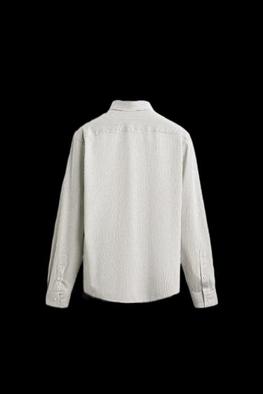 CAMISA REGULAR FIT - Blanco / Gris de Zara