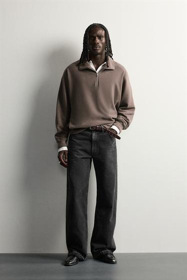 QUARTER-ZIP SWEATSHIRT 2026 TANAKA NY TYO LTD.© - Brown by Zara - Image 0