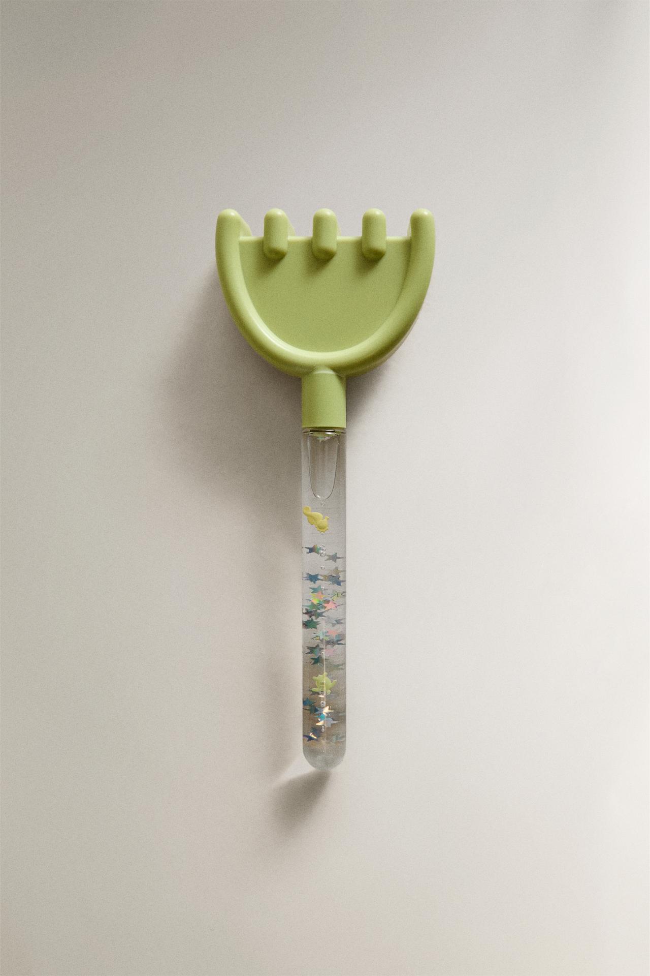 KIDS' GLITTER BEACH RAKE TOY — Multicolored
