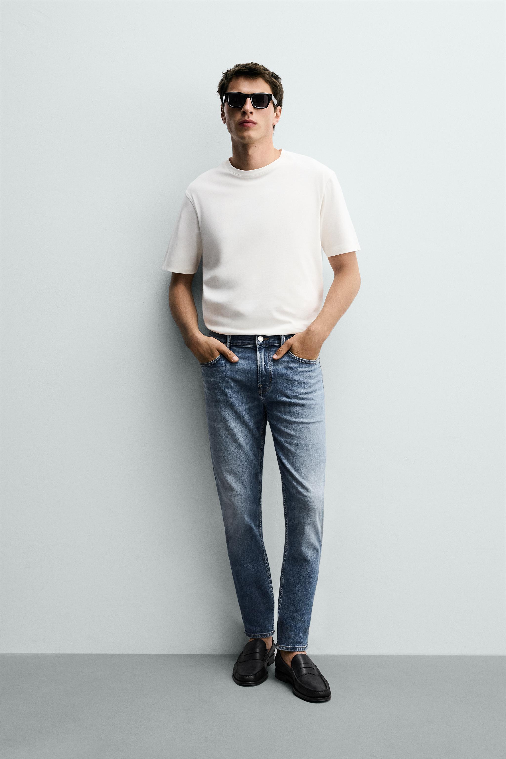 ベーシックスリムフィットデニムパンツ - ブルー | ZARA Japan / 日本