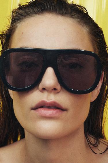 Zara SHIELD SUNGLASSES - Black