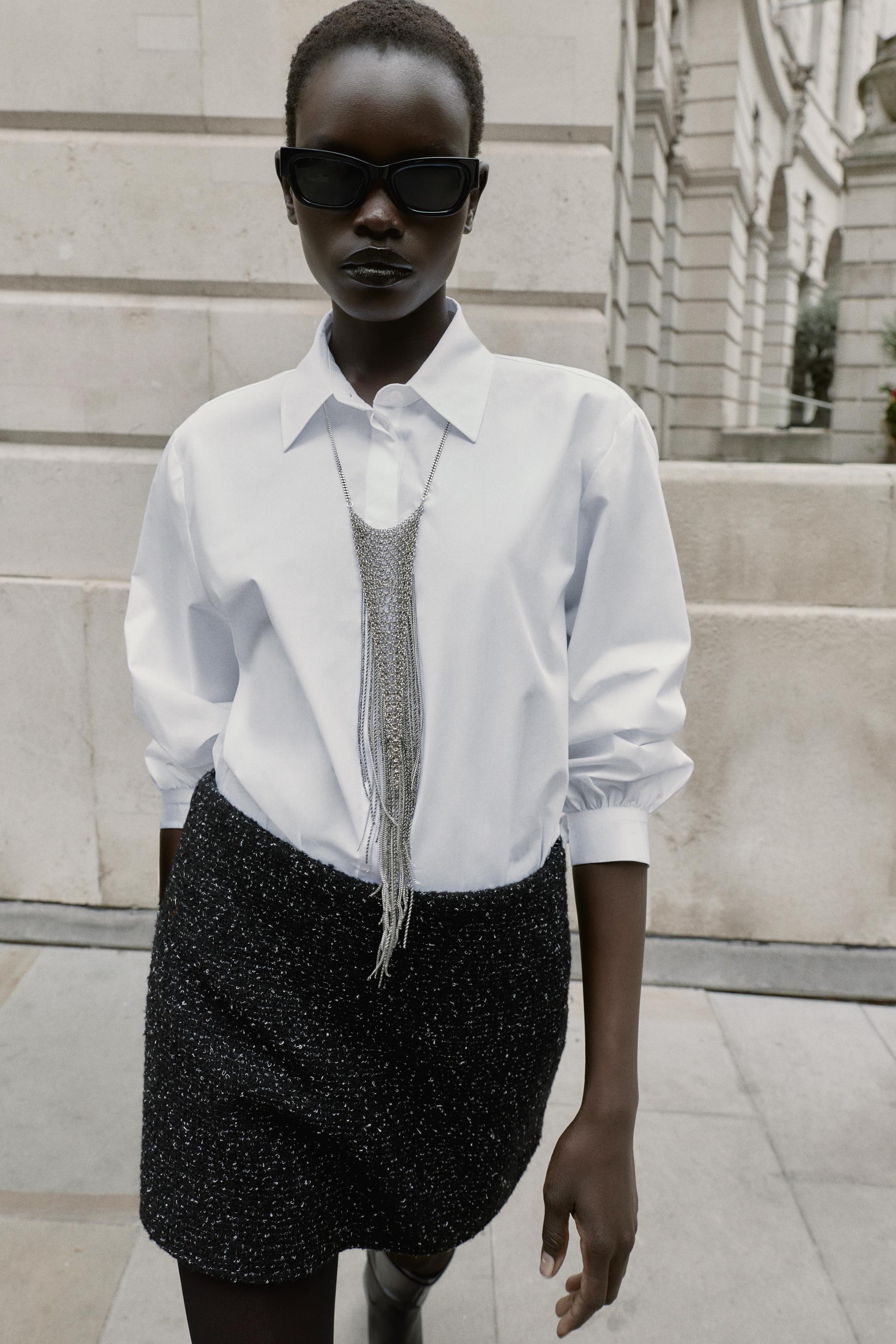 CHEMISE POPELINE AVEC LACETS