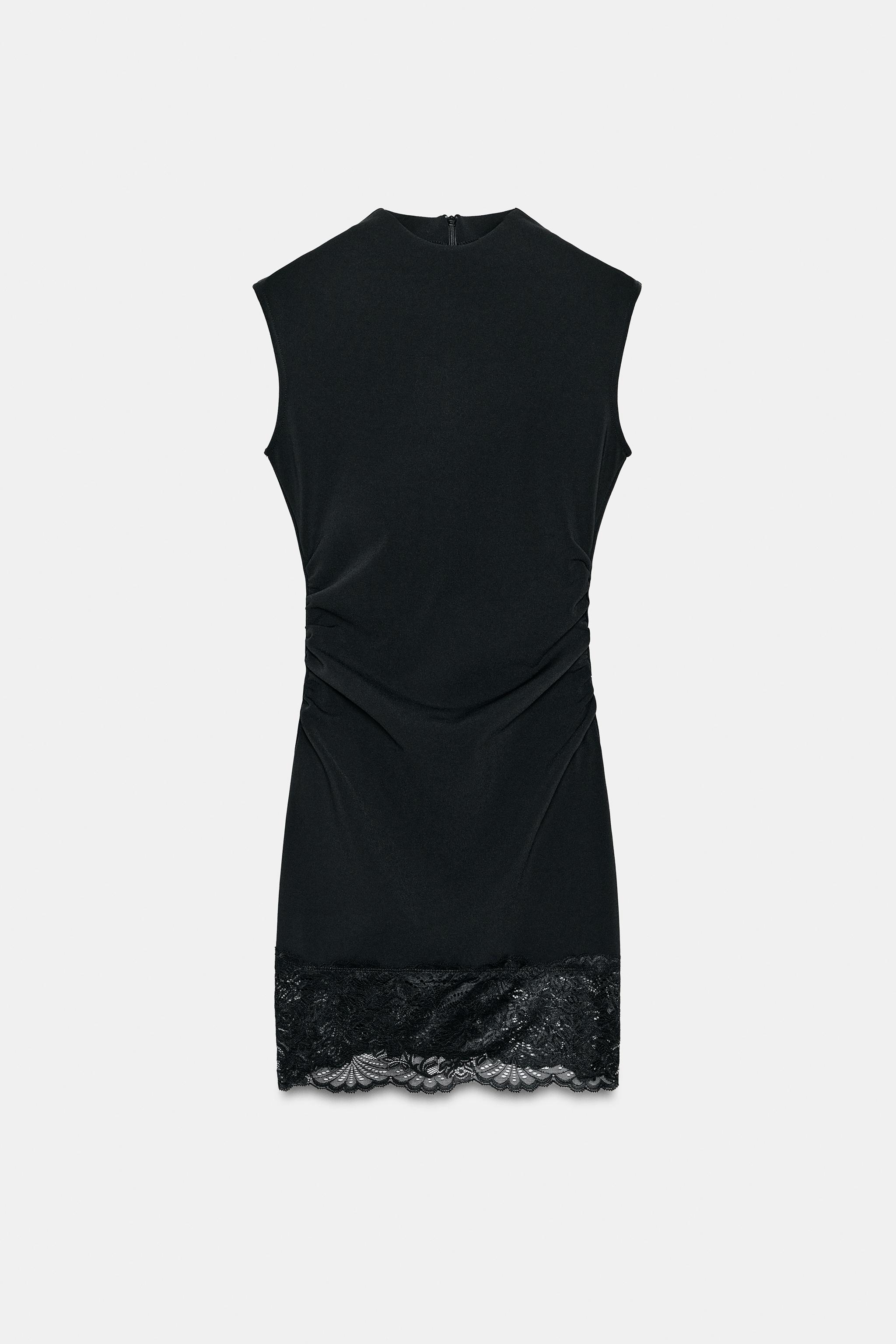 STRETCH LACE SHORT DRESS