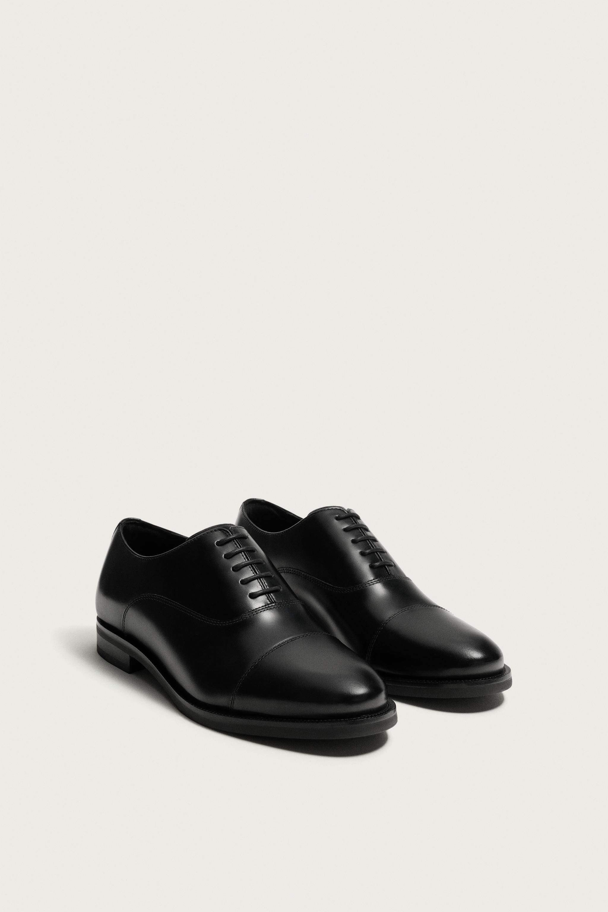 LEATHER DRESS SHOES — Black (alternate view)