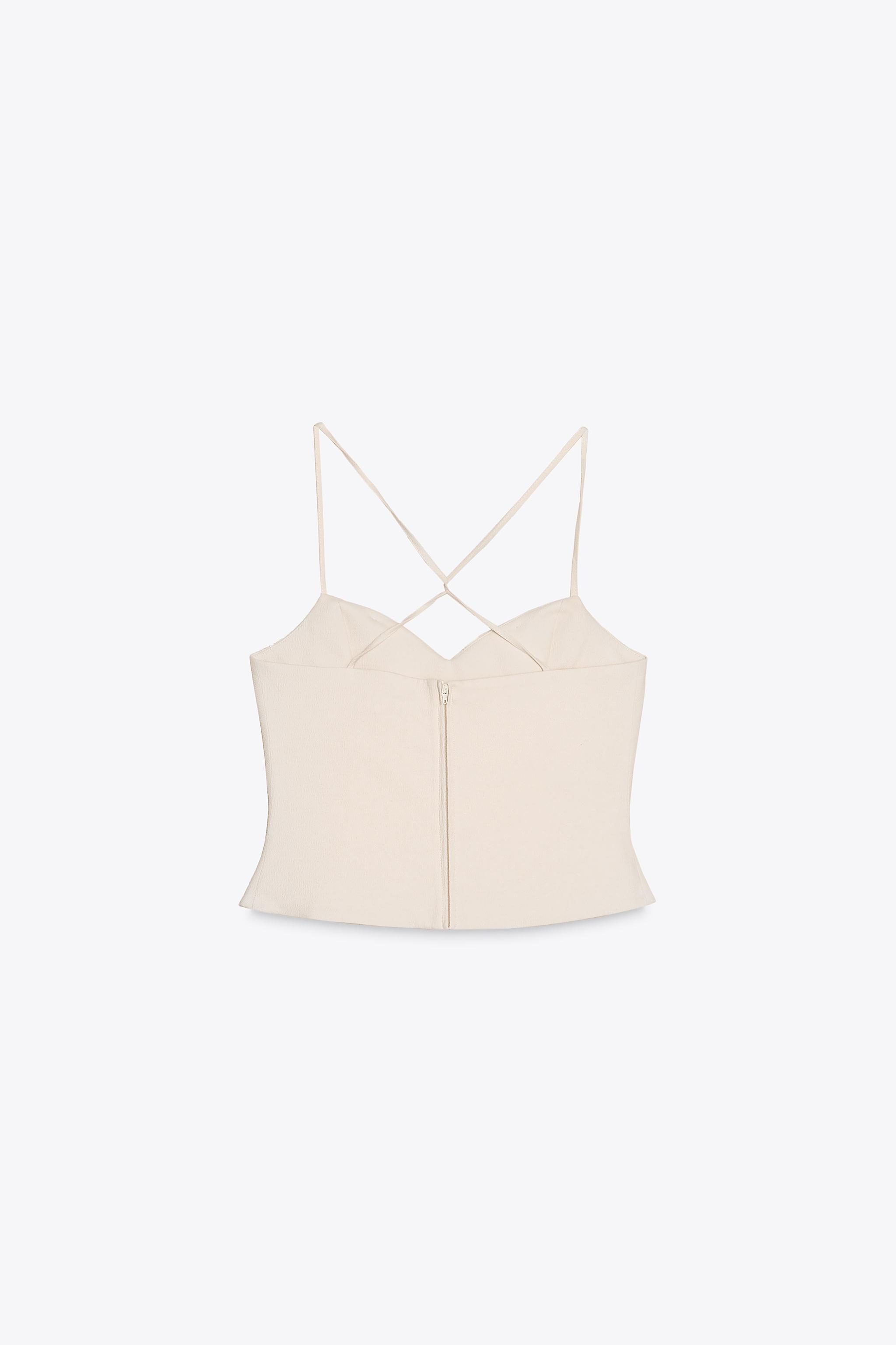 ZARA プリーツトップス 3067/028 ZARA】プリーツトップス ベージュ | 3067/028/710