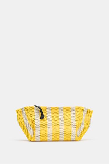 Zara CUT-OUT EFFECT HANDBAG - Yellow - Image 0