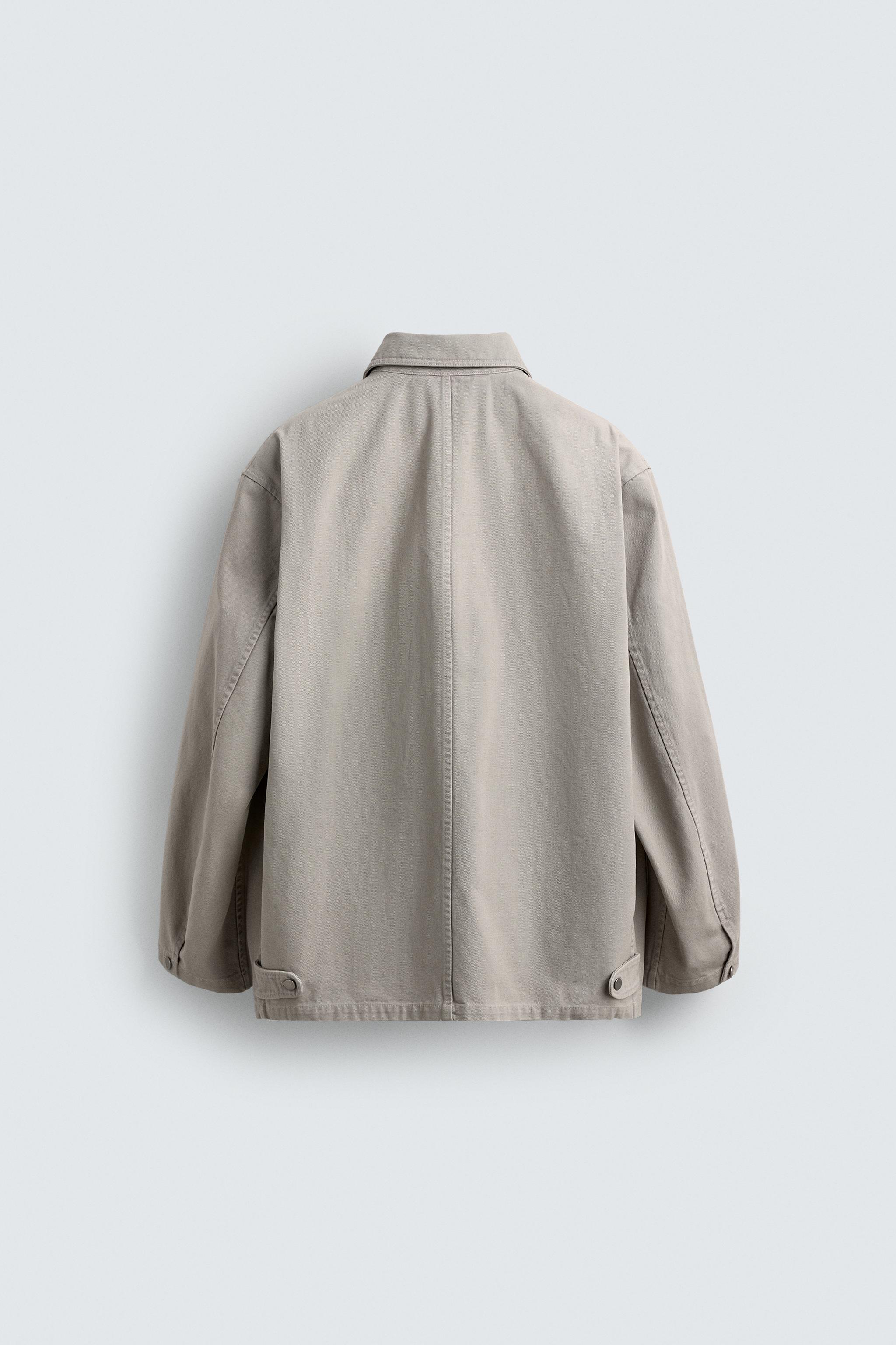BLOUSON RELAXED FIT EFFET DÉLAVÉ AVEC POCHES