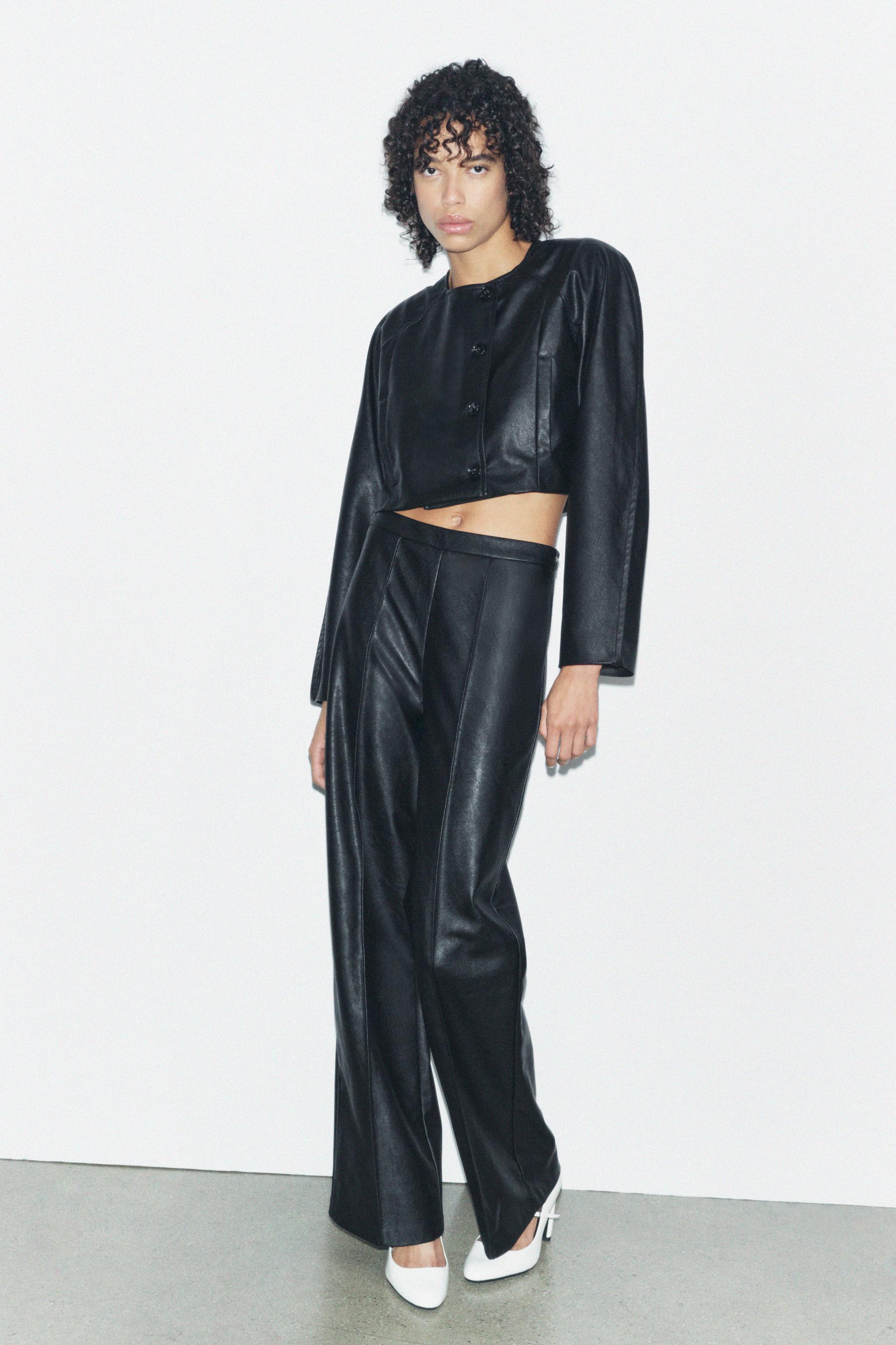 FAUX LEATHER PANTS