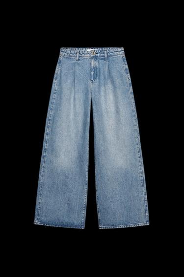 JEANS Z1975 WIDE LEG HOHER BUND BUNDFALTEN - Mittelblau von Zara - Bild 0