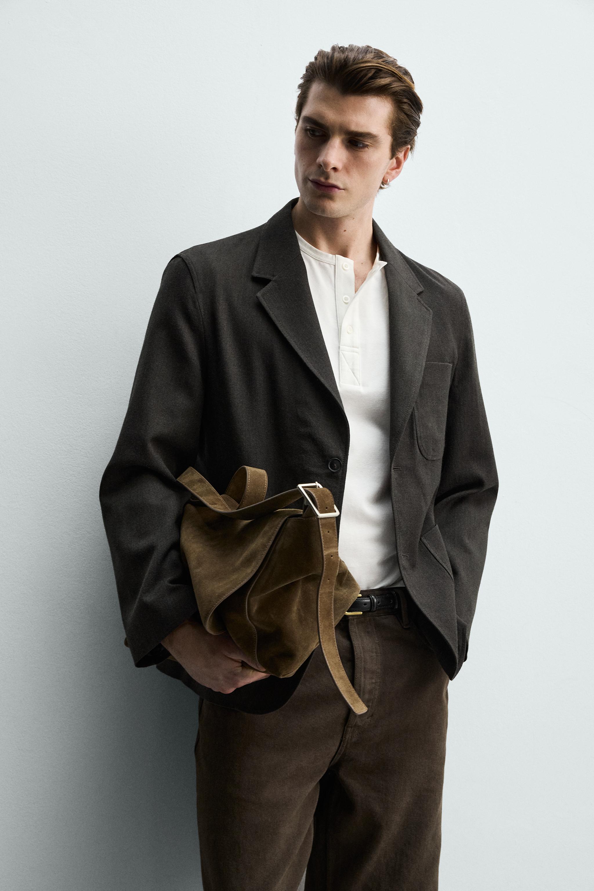 WOOL BLEND POCKET BLAZER