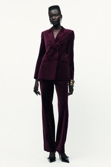 BLAZER AND TROUSERS SUIT - Brown by Zara
