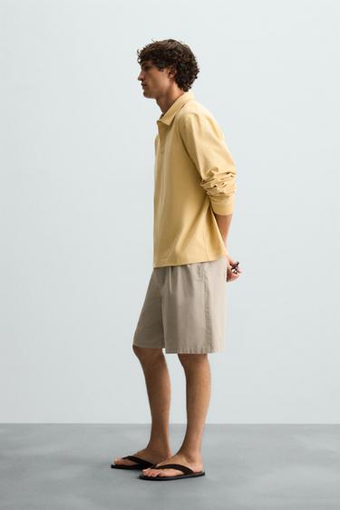 POLO CONTRASTE - Jaune de Zara - Image 3