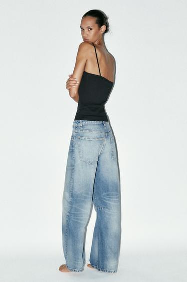 RIBBED LACE-TRIM VEST TOP - Black by Zara - Image 3