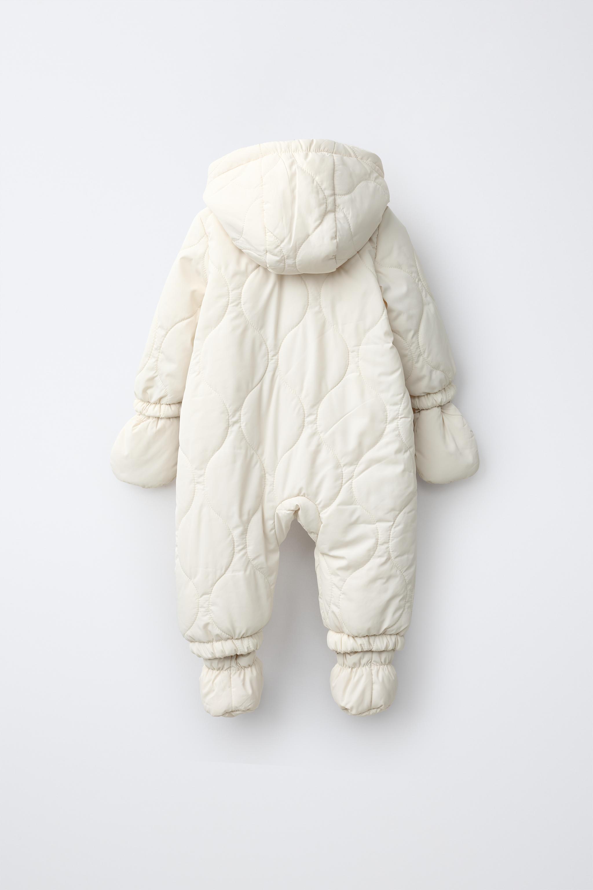 PADDED SHEARLING HOODIE JUMPSUIT