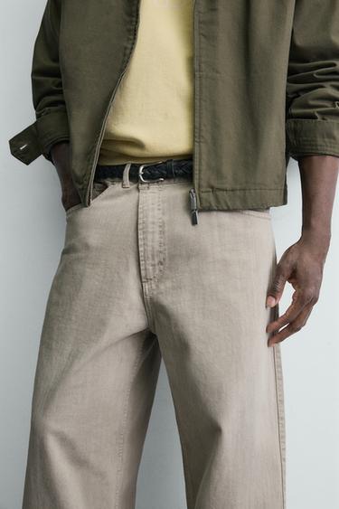 RELAXED FIT TROUSERS WITH WRAP FASTENING - Light grey by Zara - Image 4