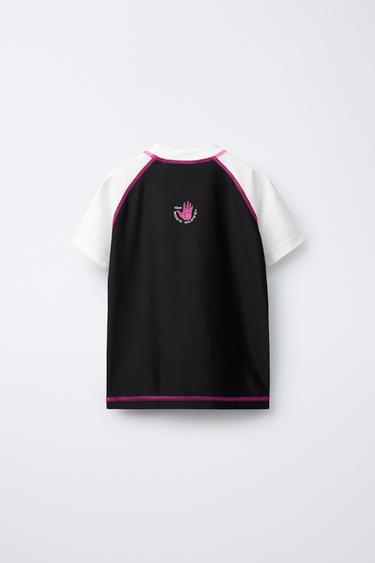 ZARA X BODY GLOVE ® SWIM T-SHIRT - Black / White by Zara - Image 1