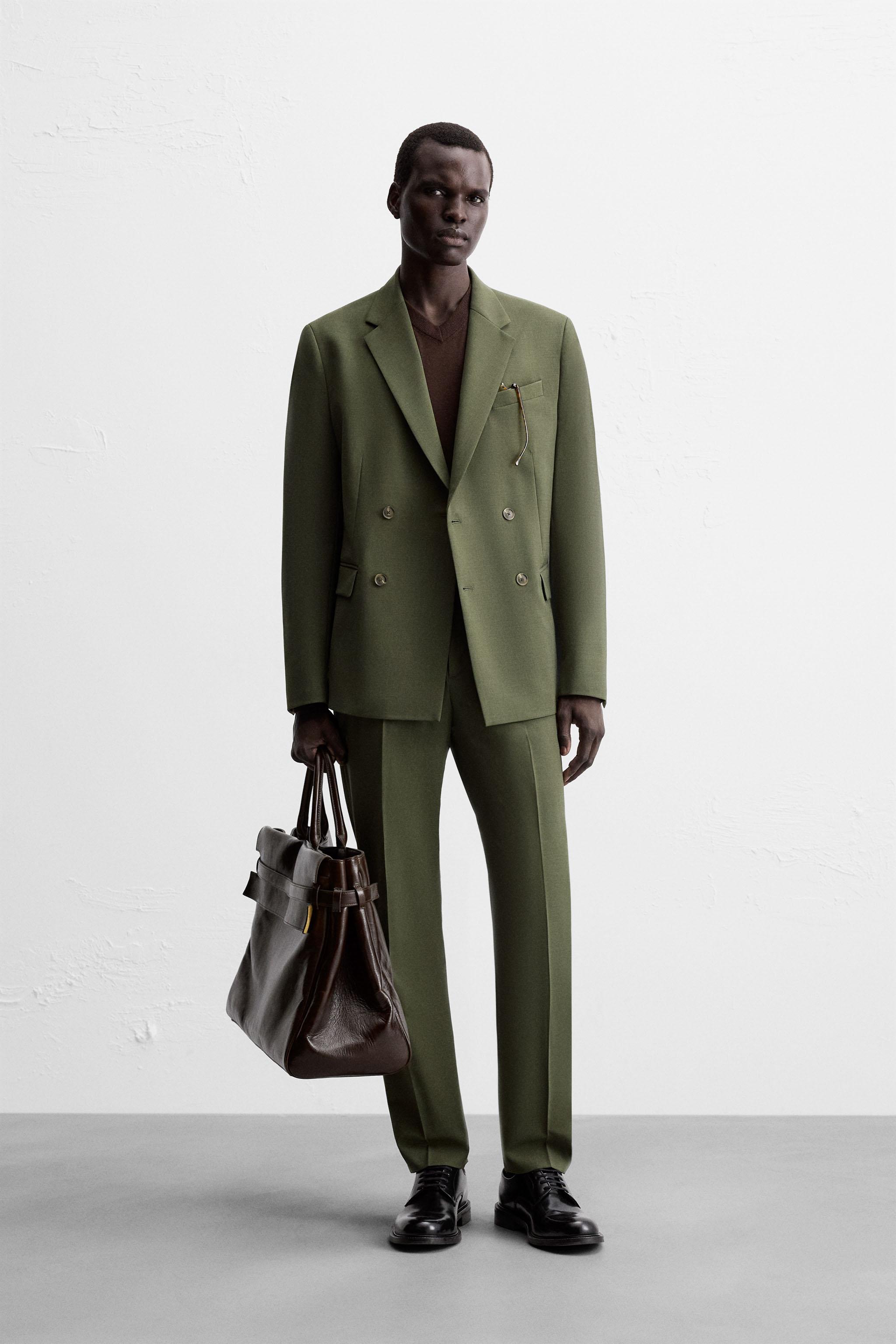 ★ドイツ発*ZARA*新作*ダブルブレストブレザーシャツ/H★ ダブルブレスト ZARA(ザラ) - 海外通販のBUYMA