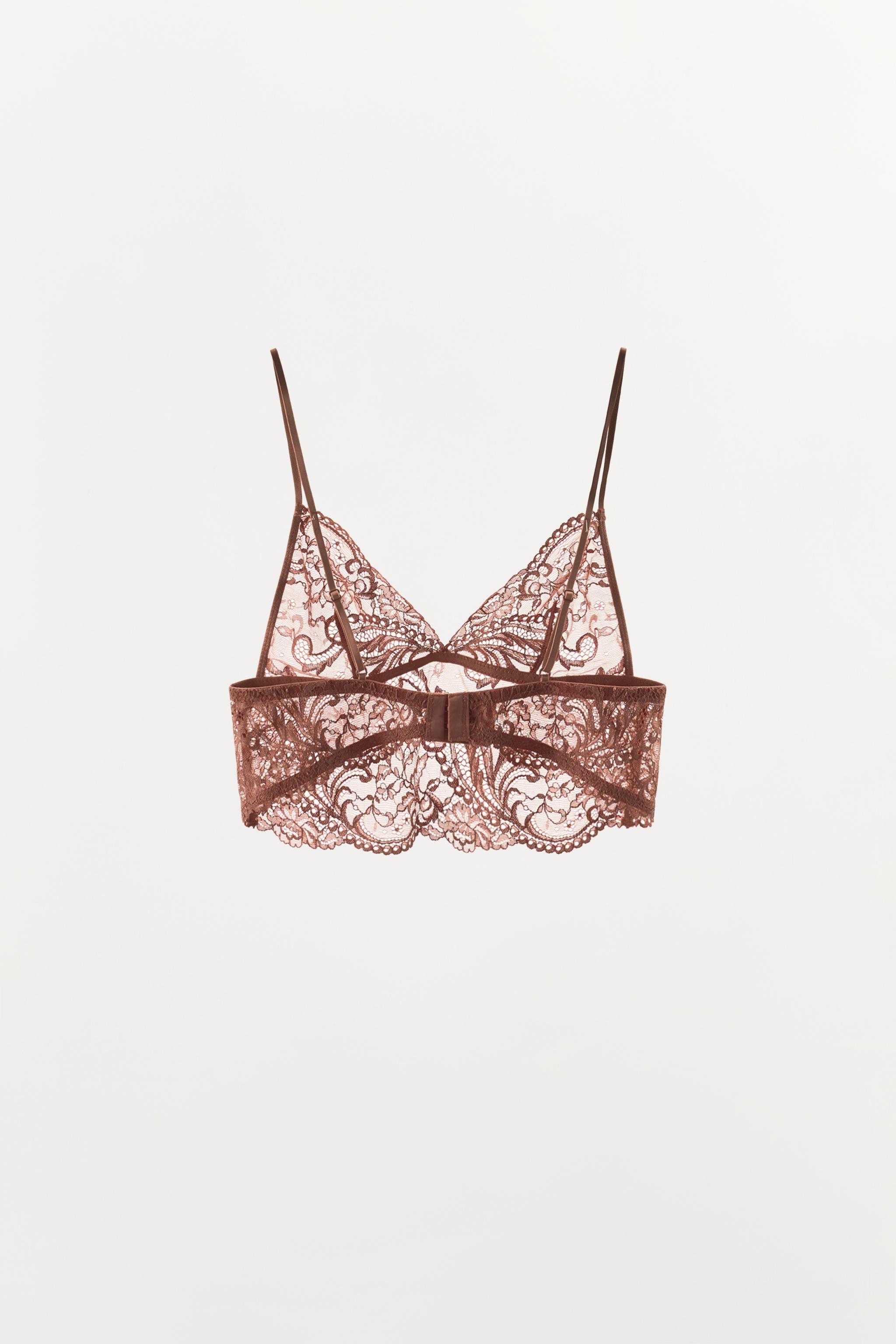 LACE TRIANGLE BRA