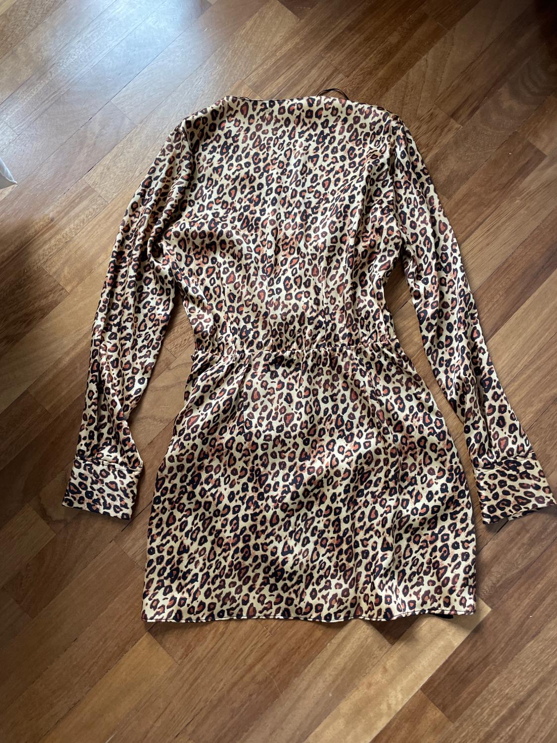 PRINTED SATIN DRESS - Image 3