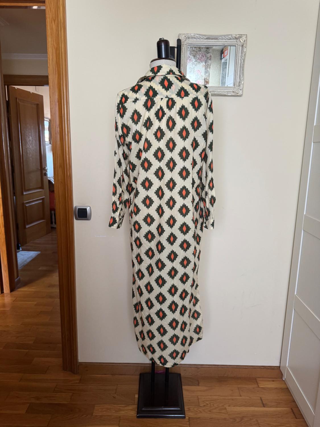 PRINTED MIDI DRESS - Image 9