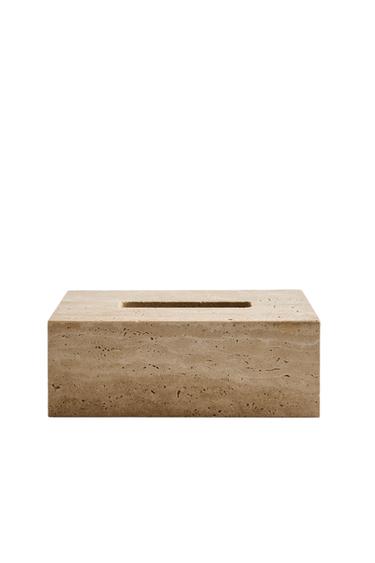 BEIGE MARBLE TISSUE BOX - Beige by Zara