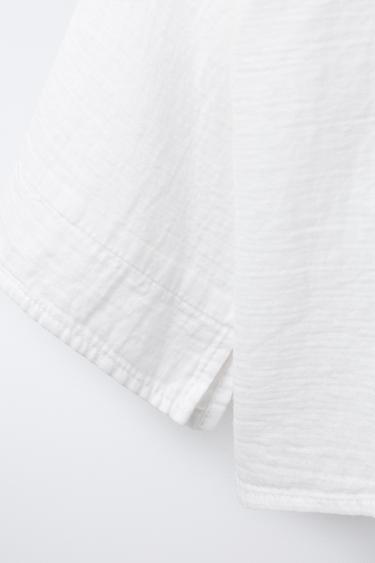 WIDE SLEEVE SHIRT - Ecru by Zara - Image 3