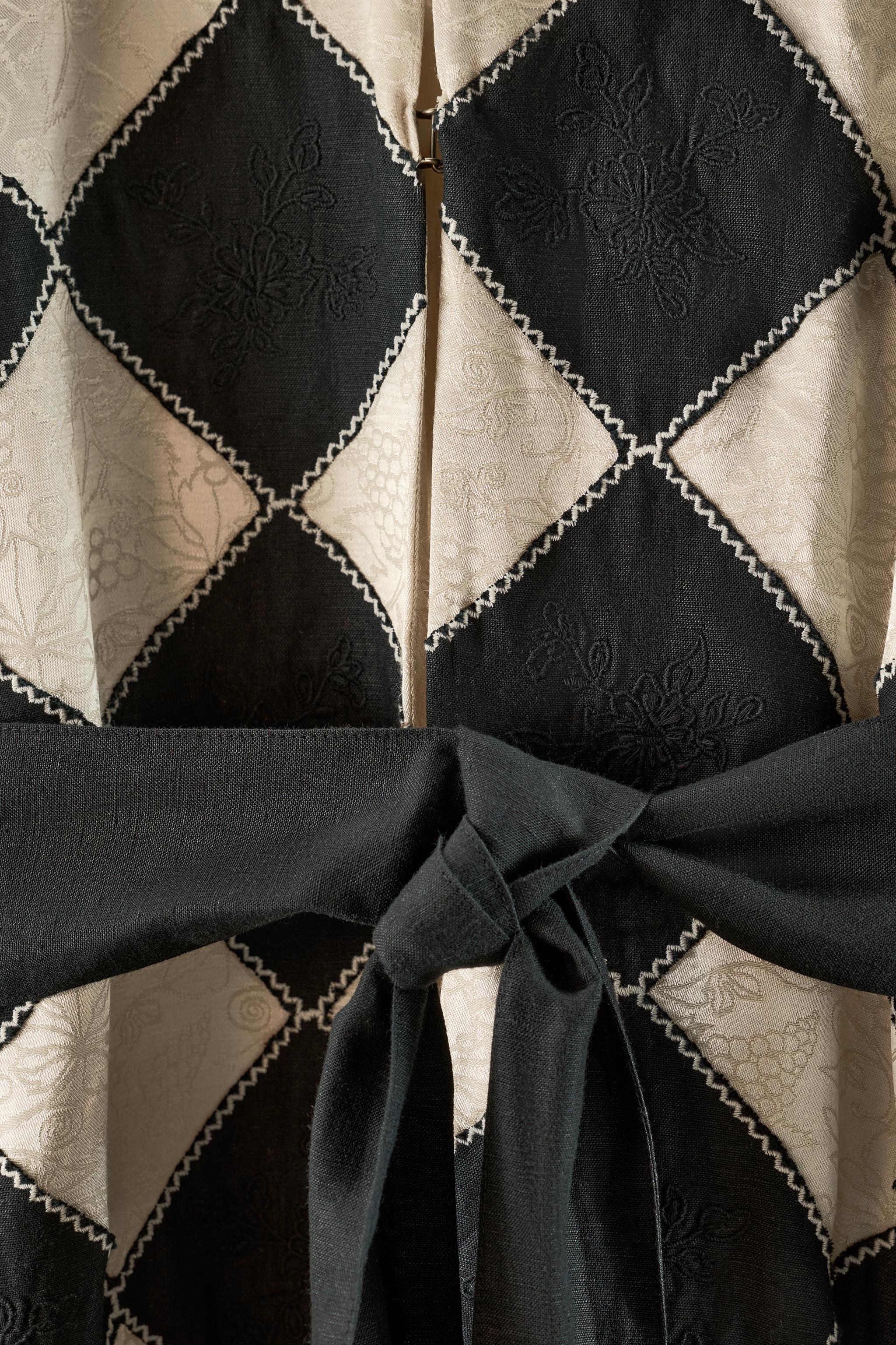 KIMONO LONG À LOSANGES BRODÉS LIMITED EDITION